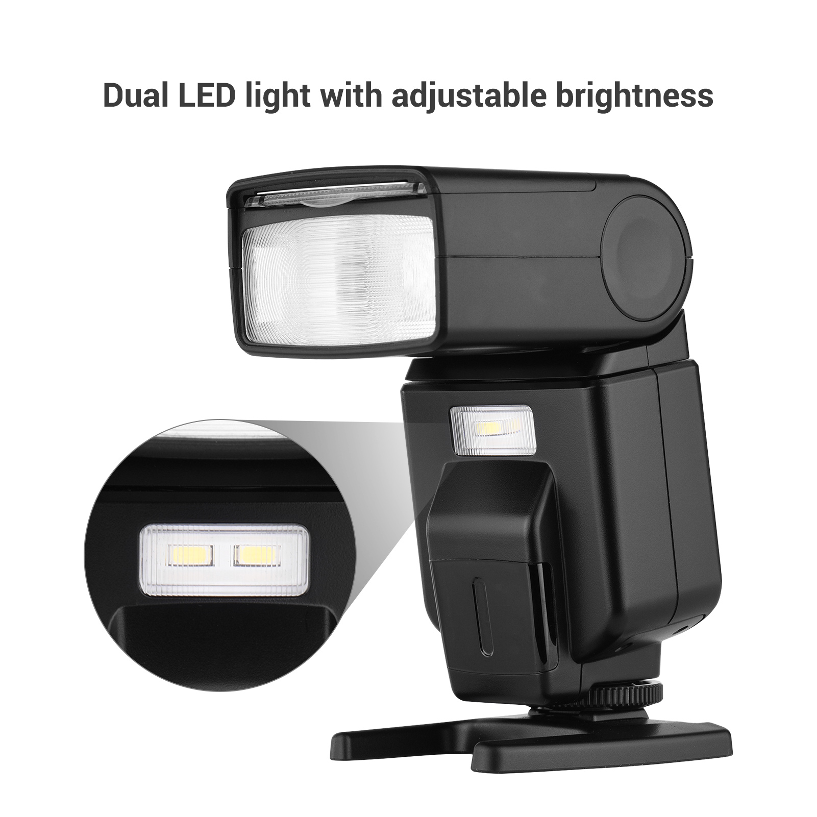 [READY] Andoer Universal Flash Speedlite GN40 Adjustable LED Fill Light ...