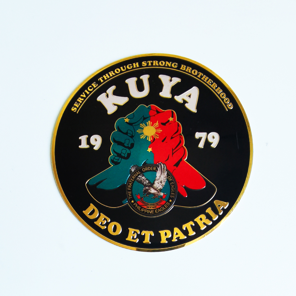 Latest Design High Quality Bendable KUYA Emblem 3 inches 3D Engraved ...