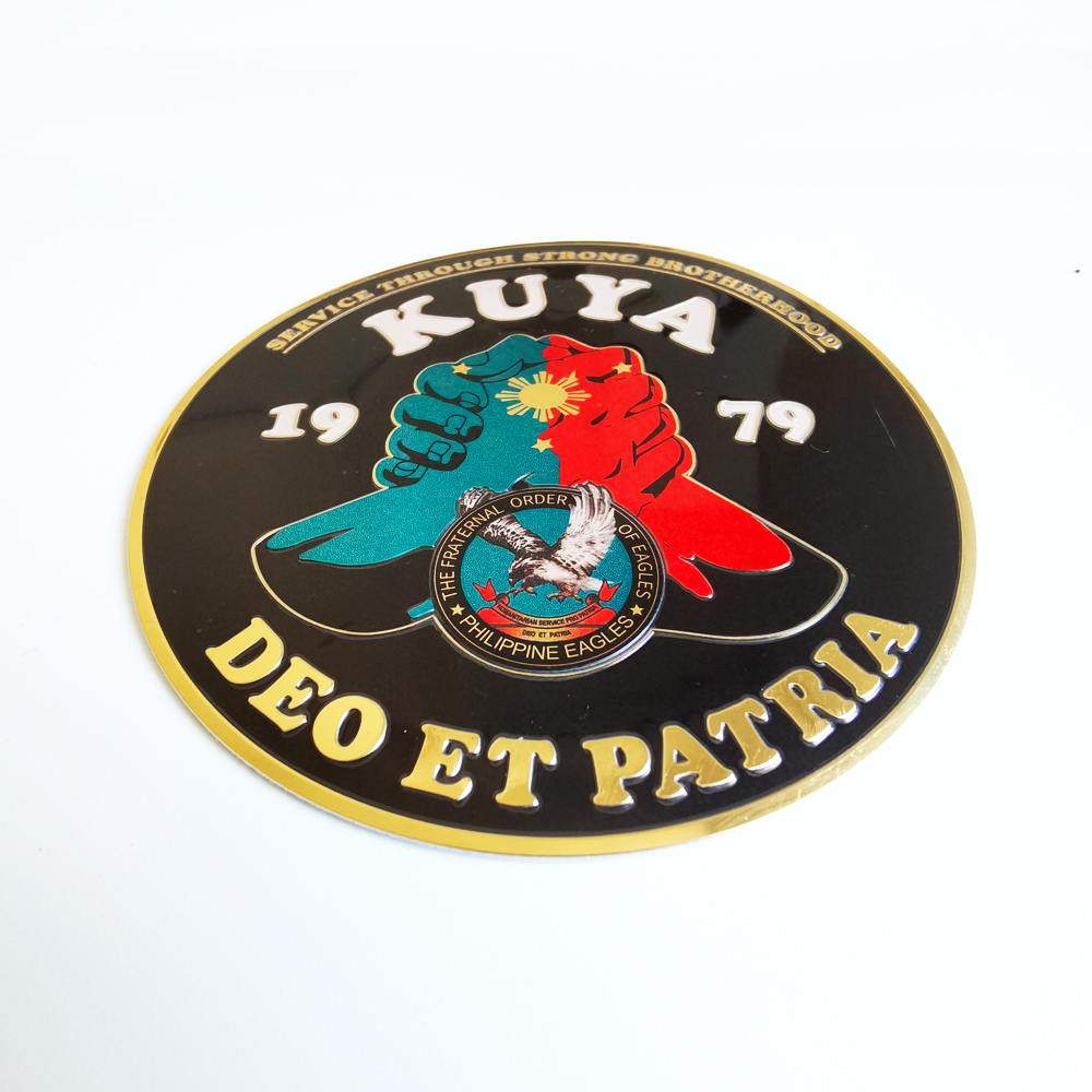 Latest Design High Quality Bendable KUYA Emblem 3 inches 3D Engraved ...