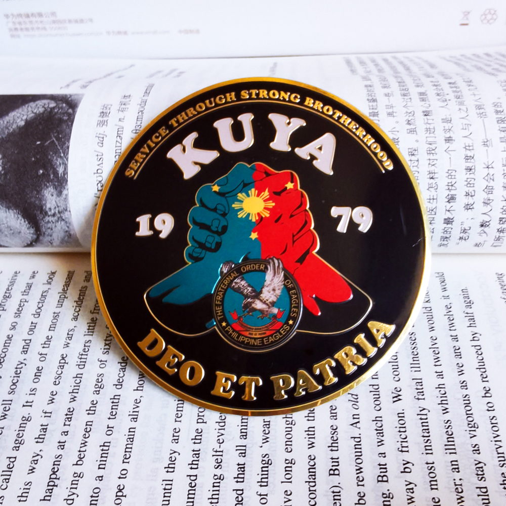 Latest Design High Quality Bendable KUYA Emblem 3 inches 3D Engraved ...