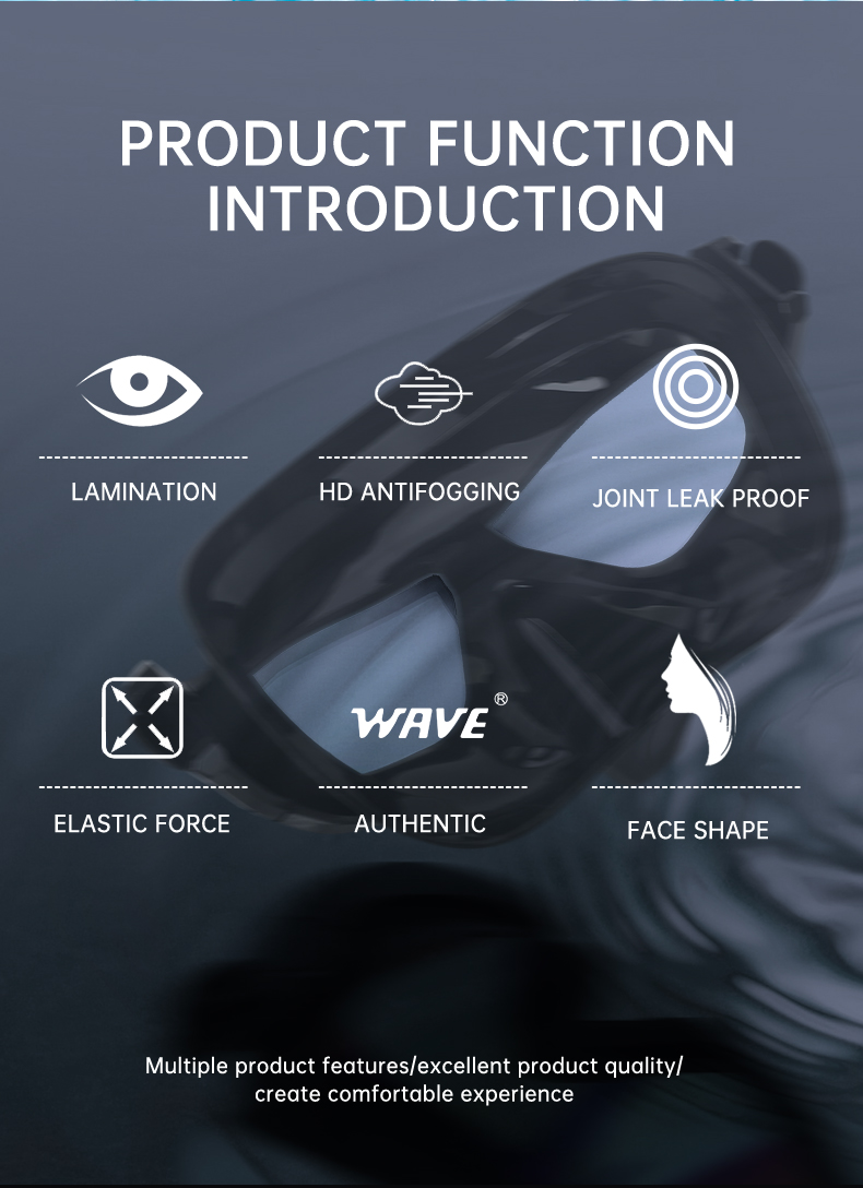 Uunisports Snorkeling Freediving Spearfishing Mask Diving Mask Hunter ...