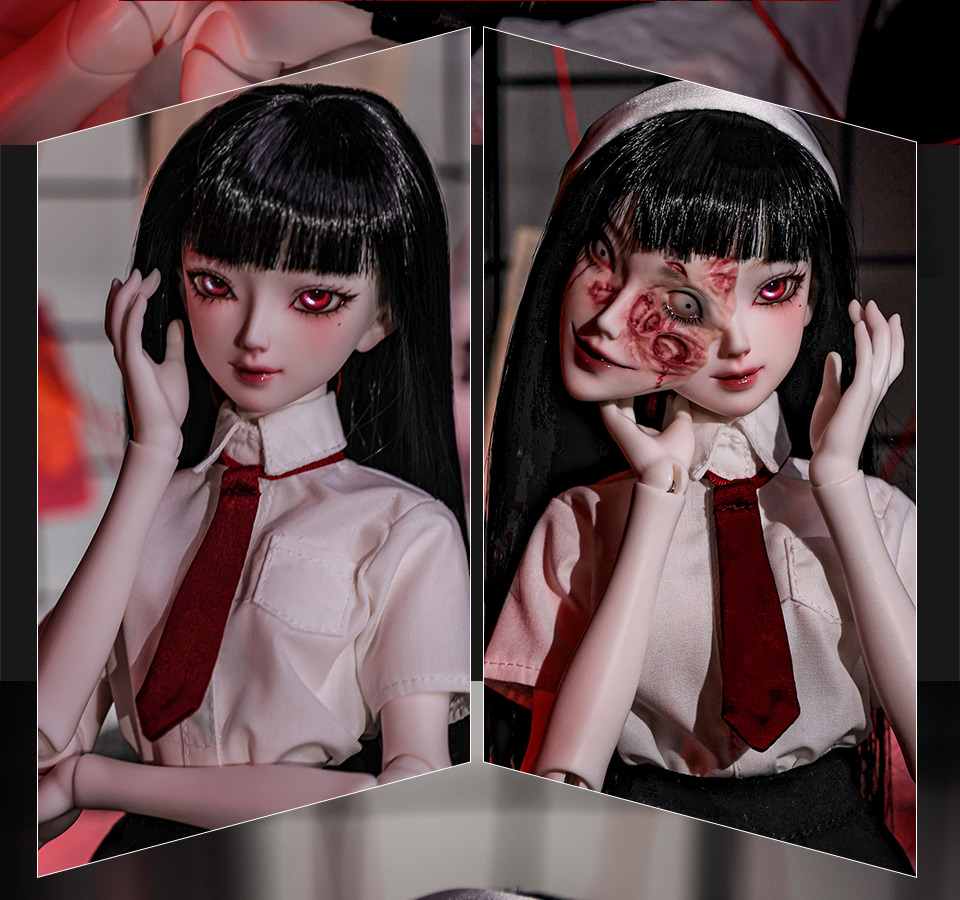 Mio 2th Tomie Doll Magnet Ghost Face Bjd 1 4 Oueneifs Double Emotion 