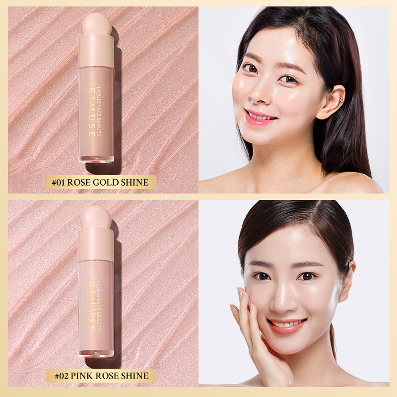 KIMUSE Natural Glow Liquid Filter High Shine Finish Tinted Highlight ...