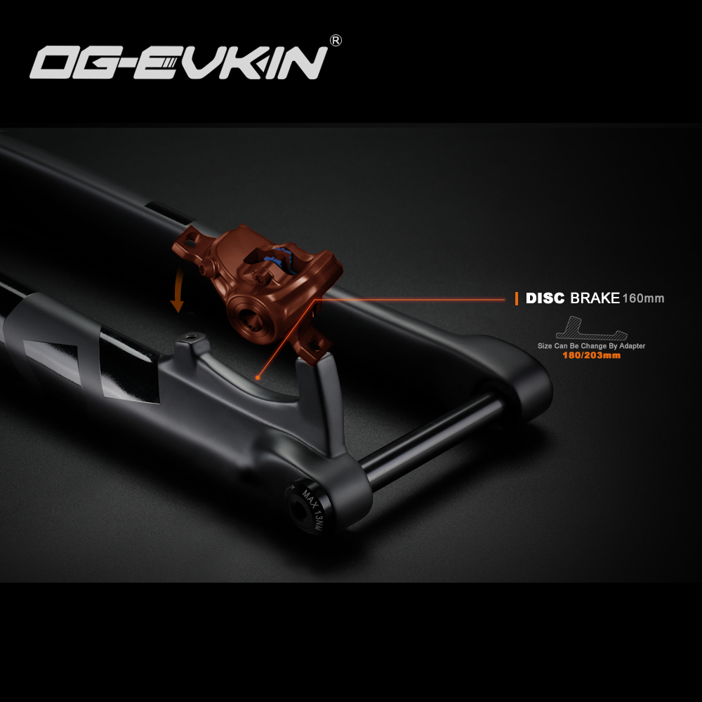 OG-EVKIN Full Carbon Fiber Bike Front Fork 29er Thru Axle