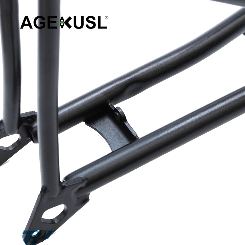 AGEKUSL Bike Front Fork Rear Triangle Fork Titanium Alloy Use For ...