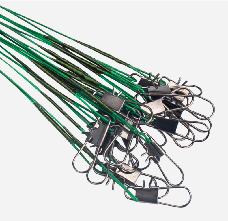 LEYDUN 20pcs Fishing Wire Leaders Stainless Steel Braided Trace ...