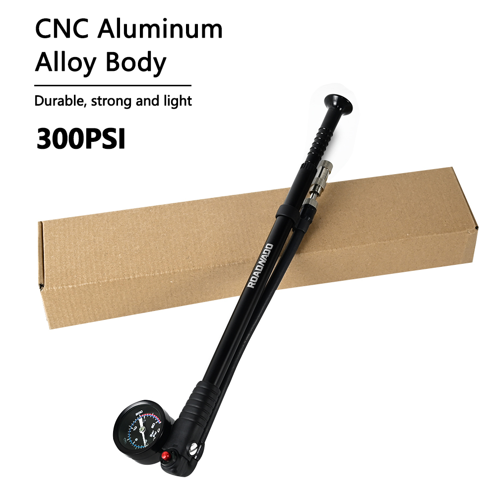 【Ship in 48h】300psi Bike Air Pump MTB Air Fork Pump with Gauge High