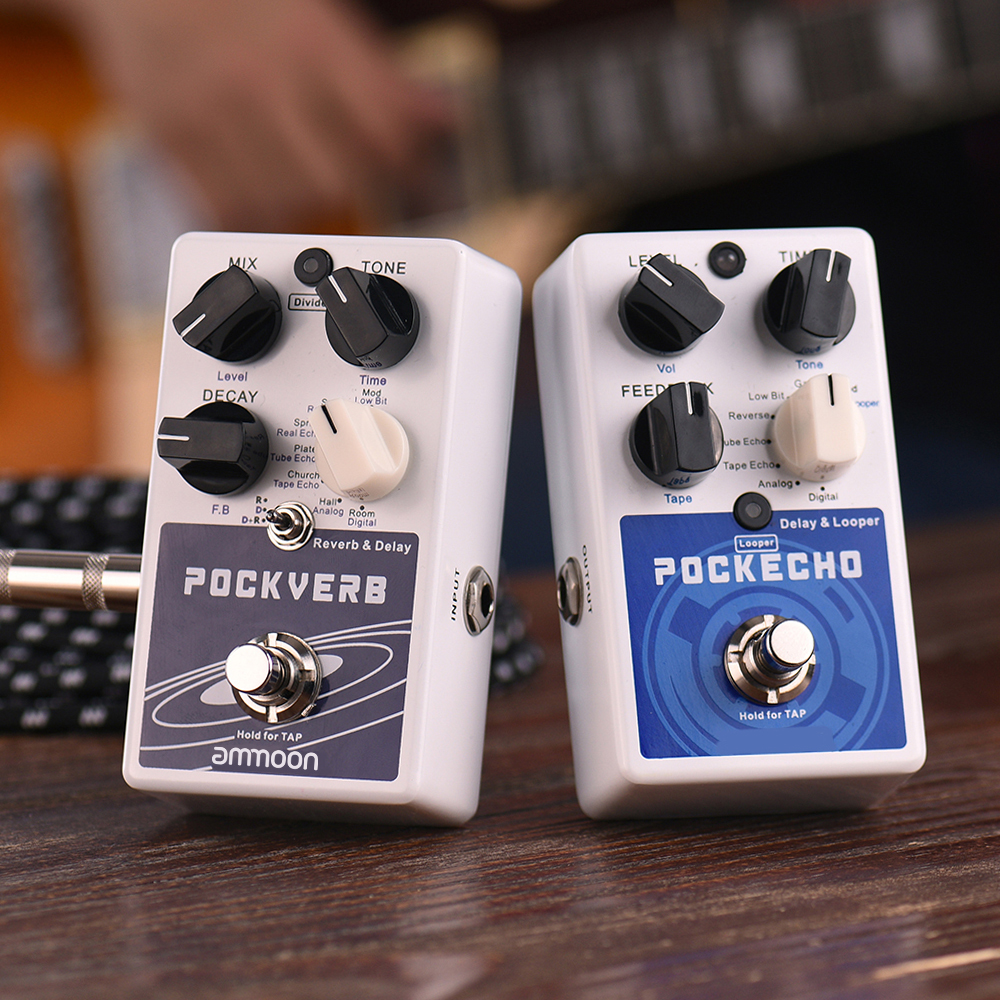 [READY] ammoon POCKVERB Reverb & Delay Guitar Effect Pedal 7 Reverb ...