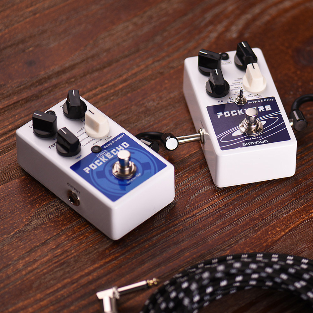 [READY] ammoon POCKVERB Reverb & Delay Guitar Effect Pedal 7 Reverb ...
