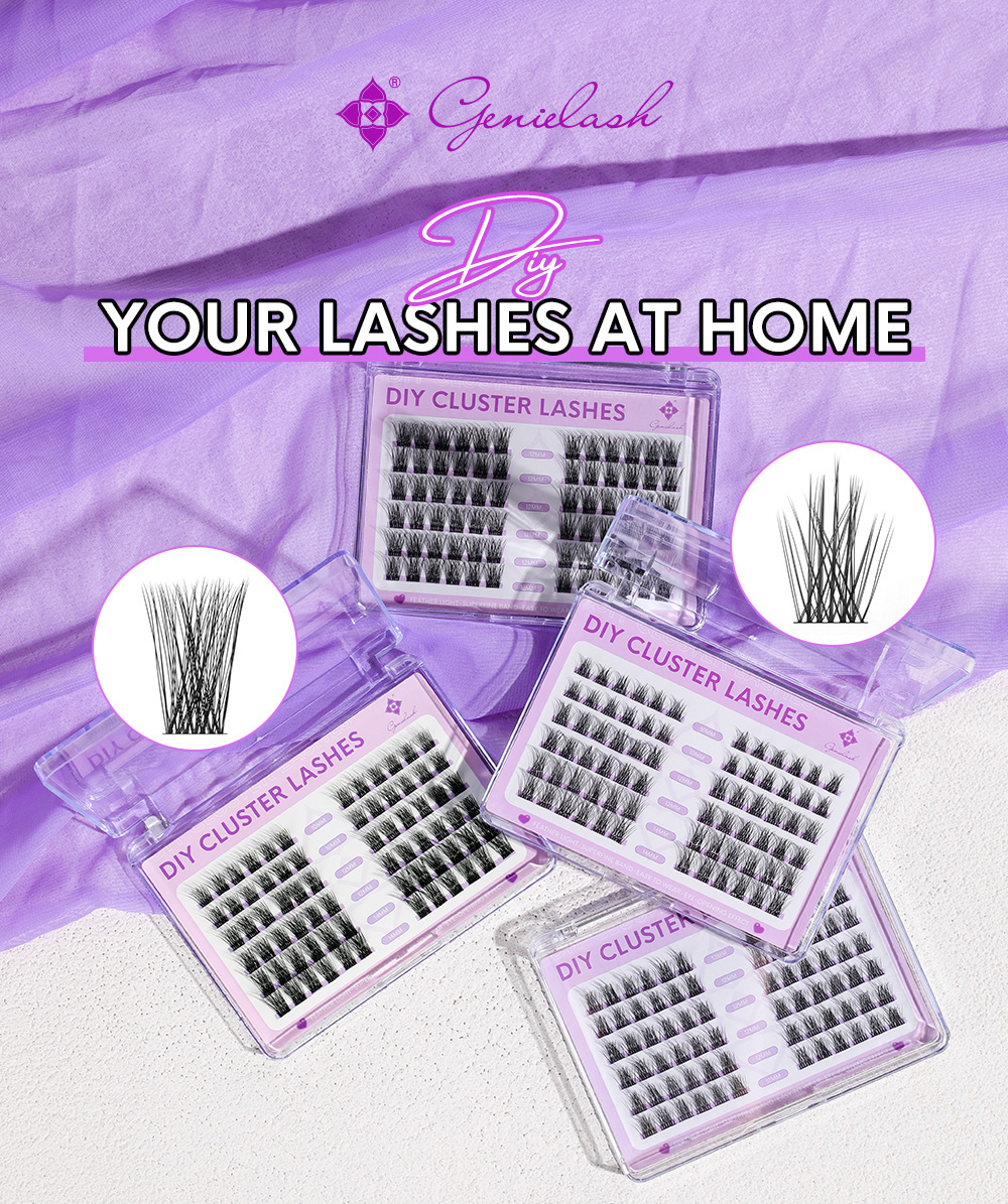 【very soft】GENIELASH Segmented False Eyelashes Single Cluster Lashes ...