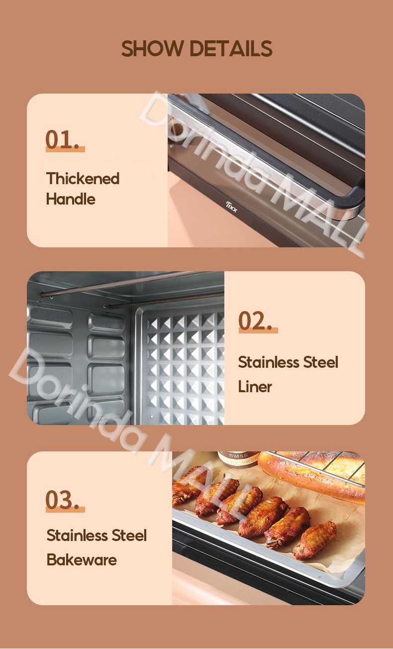 Electric Oven Toaster For Baking Cake and Bread Multipurpose High