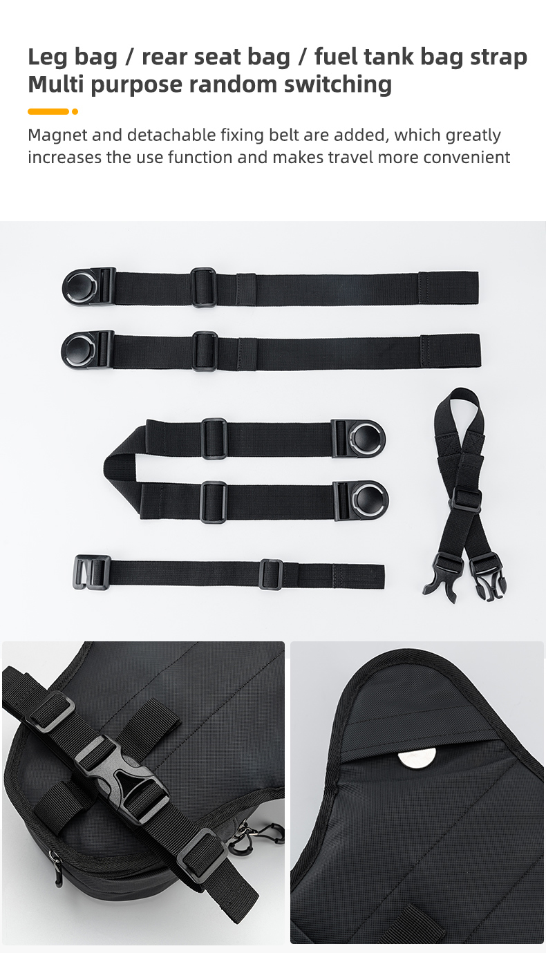 【PH Delivery】ROCKBROS Motorcycle Leg Bag Hard Case Magnetic Tank Bag ...
