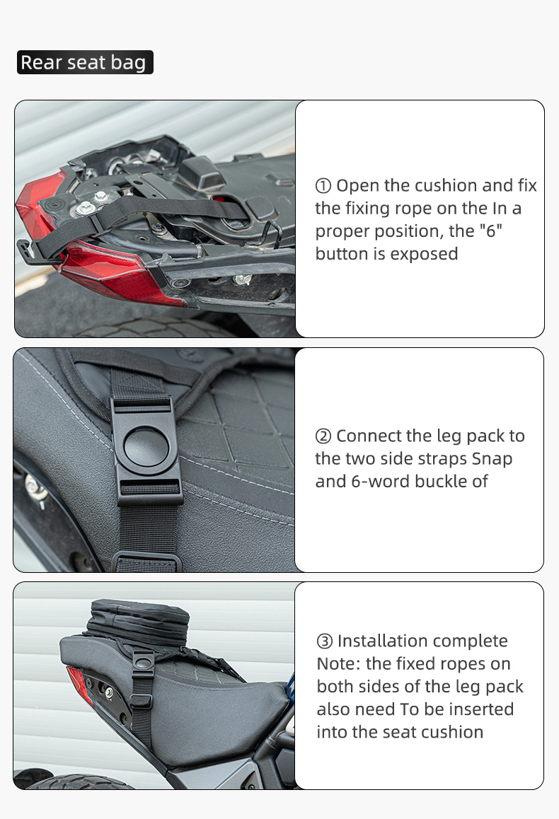【PH Delivery】ROCKBROS Motorcycle Leg Bag Hard Case Magnetic Tank Bag ...
