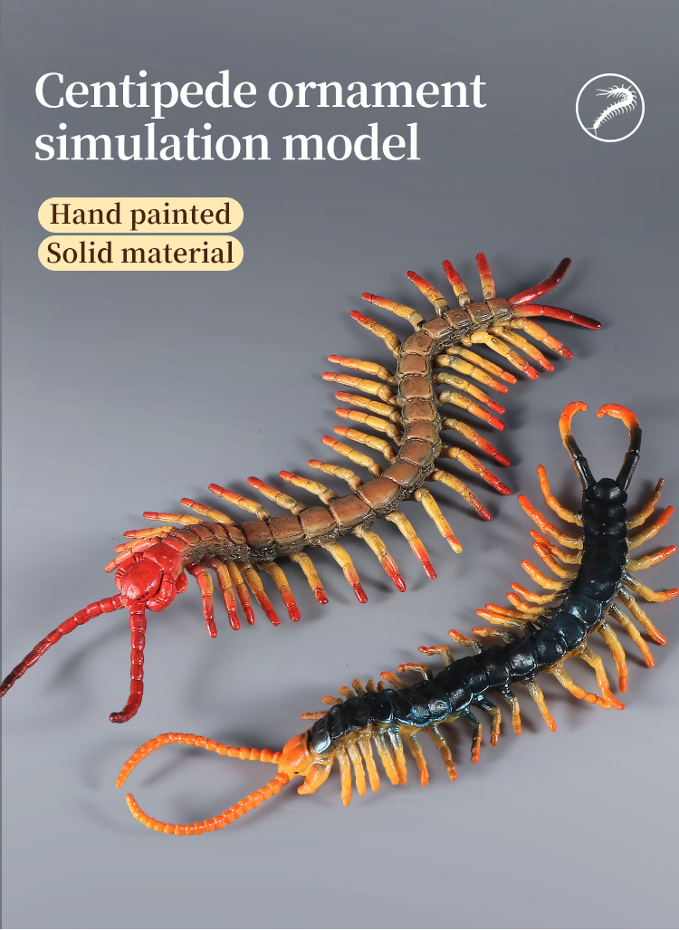 New Wild Insect Animals Model Large Centipede Action Figures Collection ...