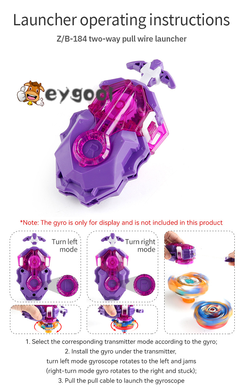 Z B-184 Custom Burst Spinning A/B Styles LR Launcher | Shopee Philippines