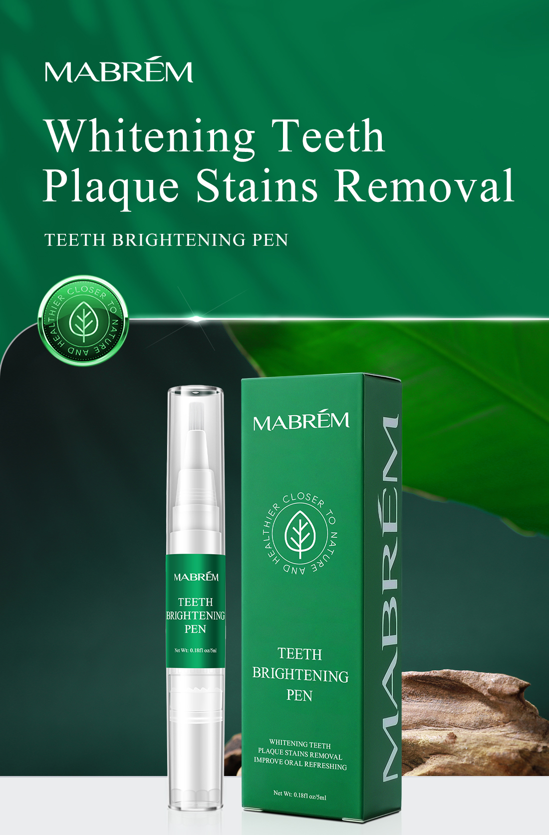 MABREM Teeth Whitening Gel Pen White Teeth Cleaning Serum Oral Care ...