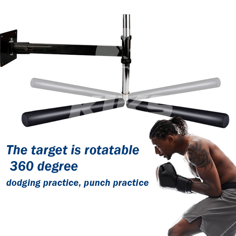 Wall Mounting Boxing Bar Rotating Spinning Stick with Target Swivel ...