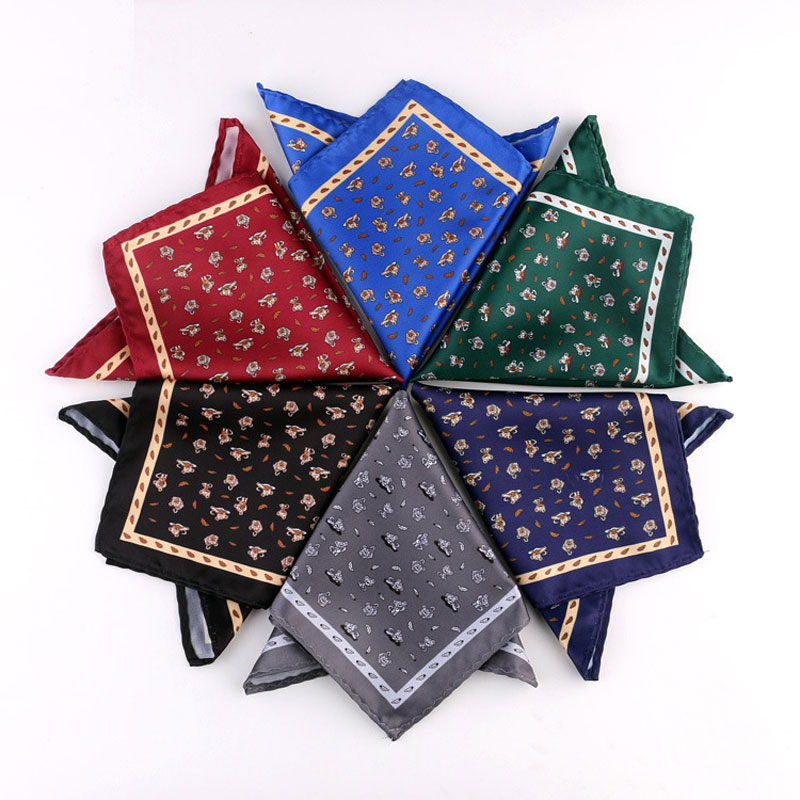 Fashion 22CM*22CM Pocket Square Handkerchief Dot Paisley Floral Soft ...