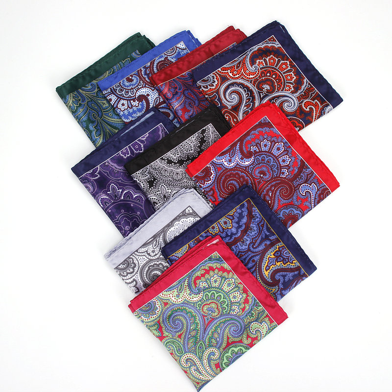 Einstecktuch Nachtblau Mit Paisley