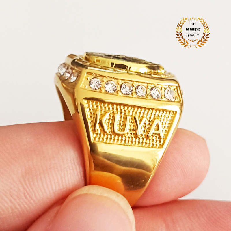 Fashion 18k Gold Plating Diamond Eagle Ring New Style TFOE Ring KUYA ...