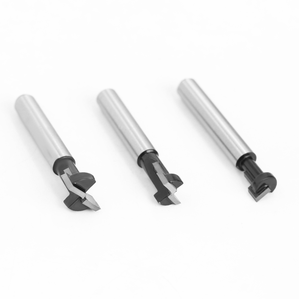 LAVIE 3pc 6mm T-Slot Cutter Router Bit Set Hex Bolt Key Hole Bits T ...