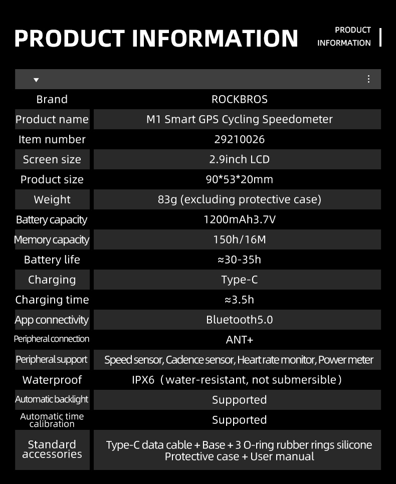 Computer Da Bici Wireless ROCKBROS - Foto 8