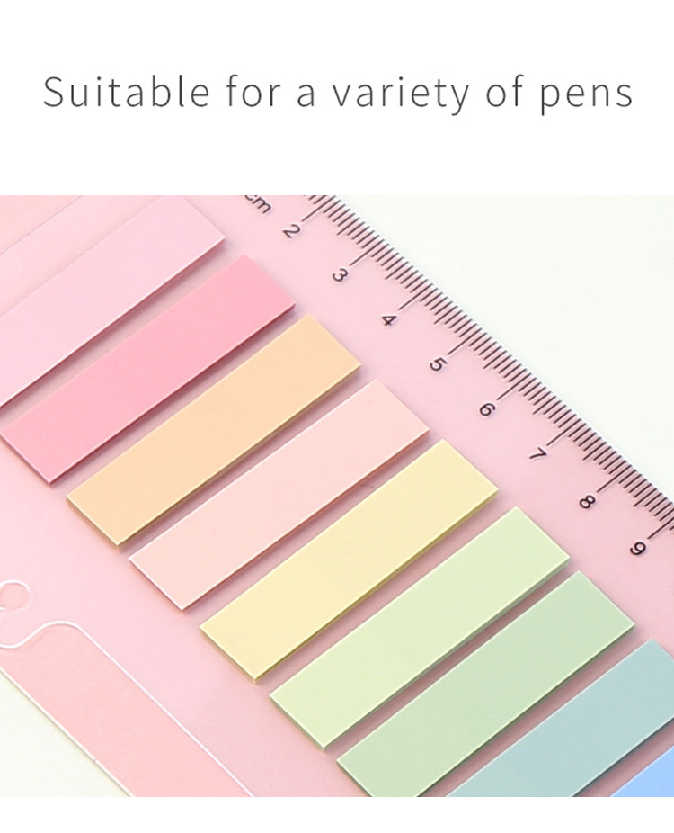 Morandi Color Post-it Sticker Bookmarks Notepad Label Sticker ...
