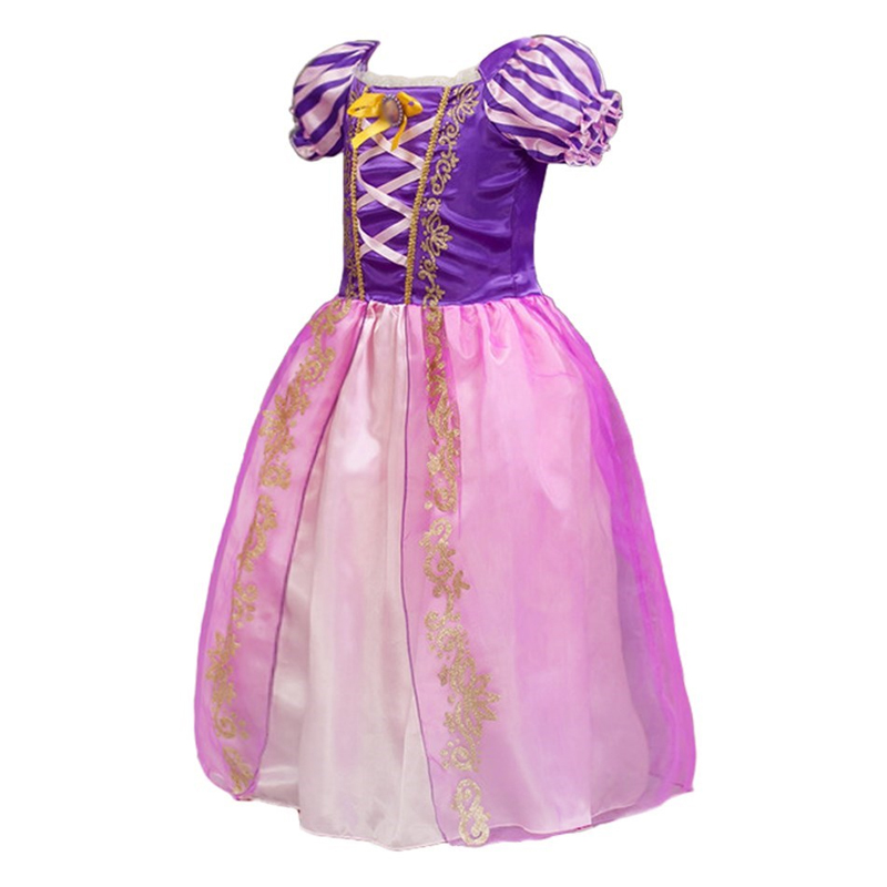 Princess Rapanzel Dress Costume for Girl Kids Cosplay Cartoon Tangled ...