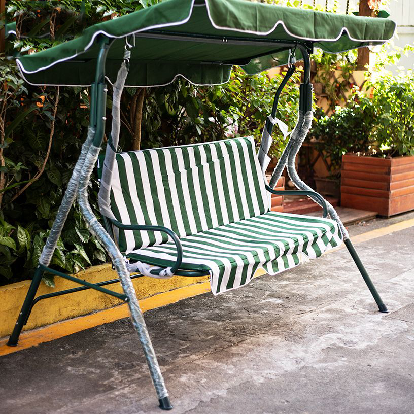 BAIERDI Three-person outdoor rocking chair home outdoor swing rocking ...