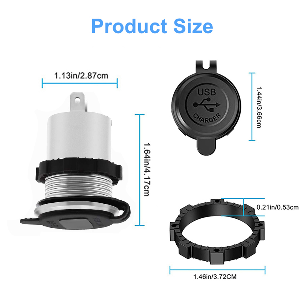 (Local Seller) 100W Quick Charge 3.0 Dual USB PD Car Charger Fast ...