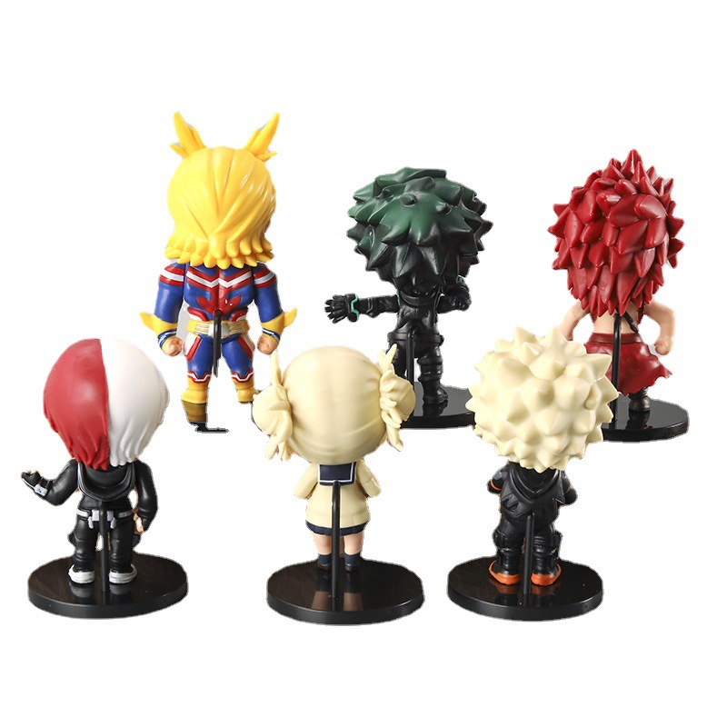 MHA Anime Figures 6PC Set - Midoriya Izuku Todoroki Shouto Action Figurines