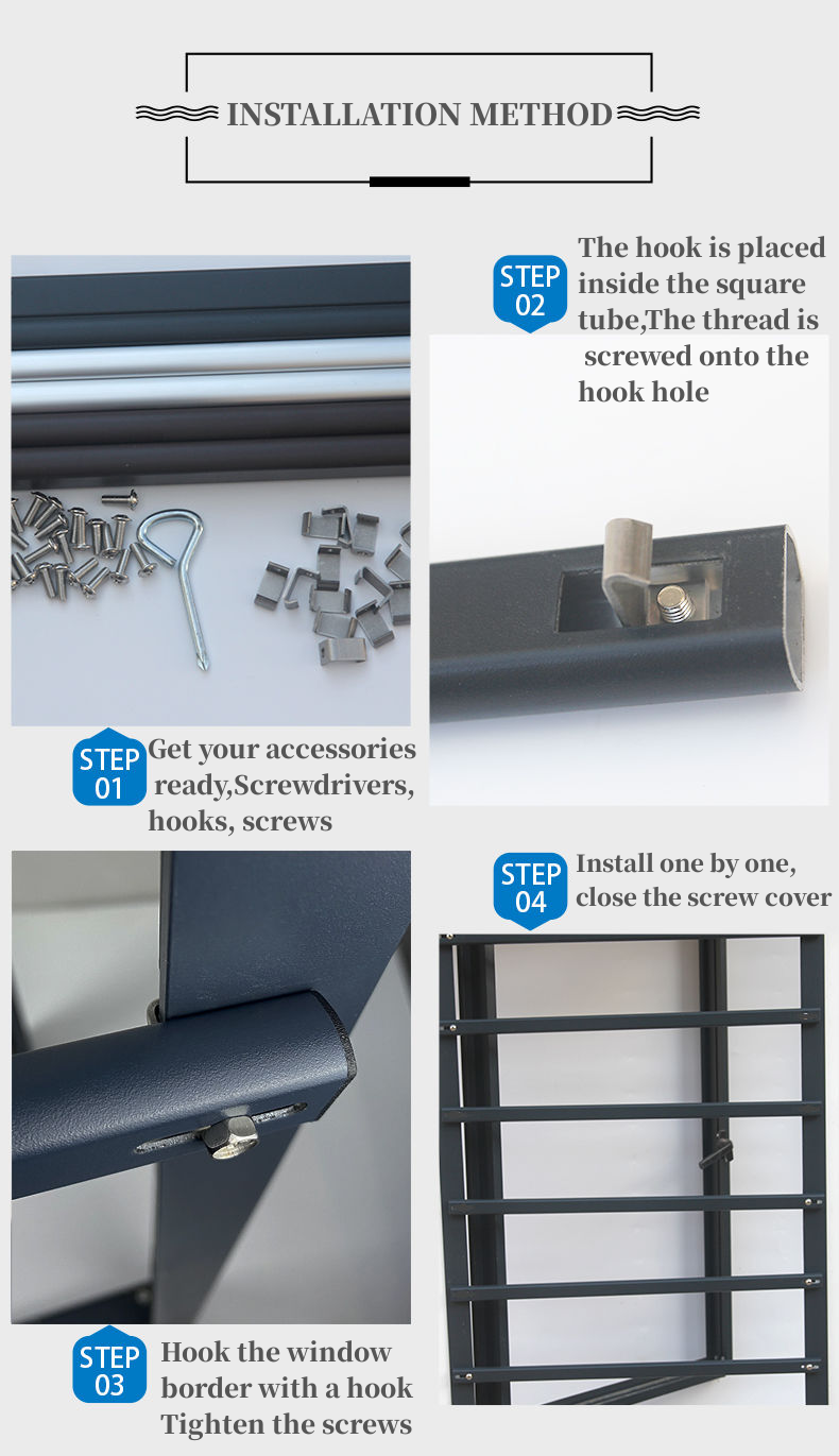 No punching protective fence, protective net, safety window, bay window ...