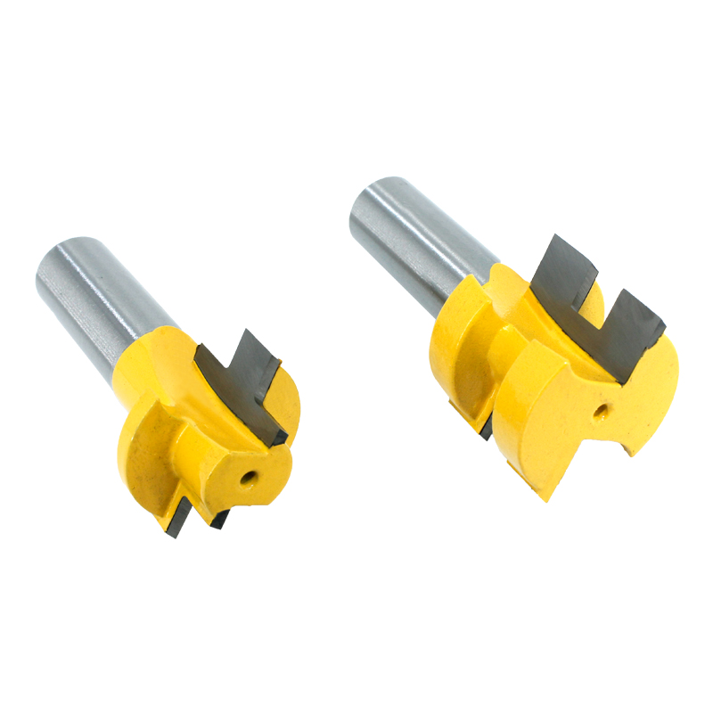 LAVIE 2pcs 1/2inch Shank T-Slot Square Tooth Tenon Milling Cutter ...