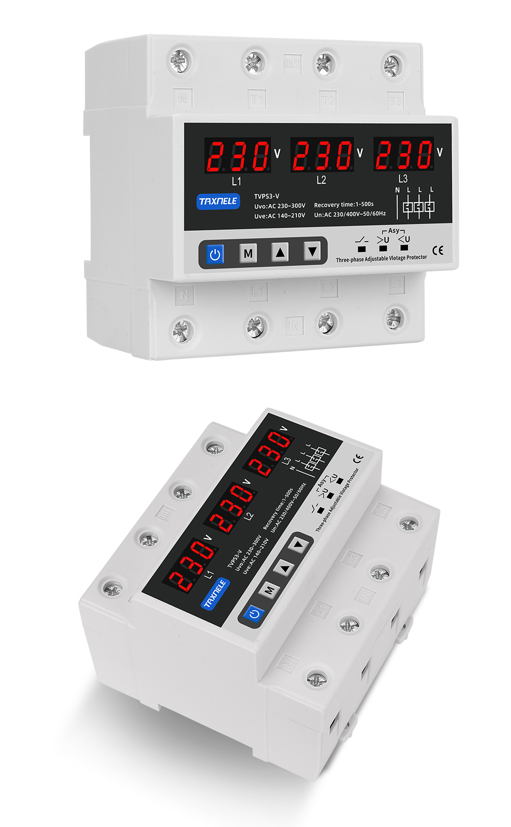 Three Phase Adjustable Over and Under Voltage Protector 3 Phase ...