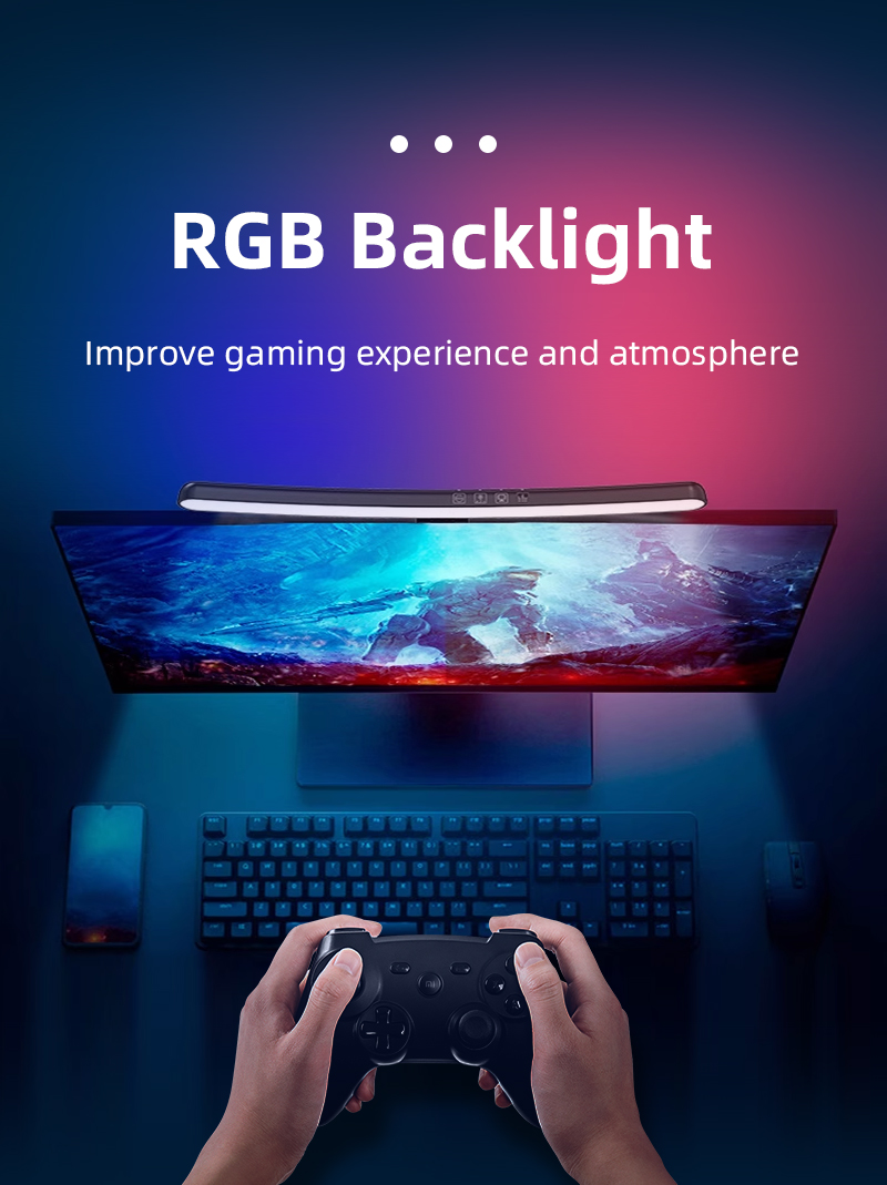 Curved screen Led Monitor Light Bar Usb Direct facing screen Computer ...