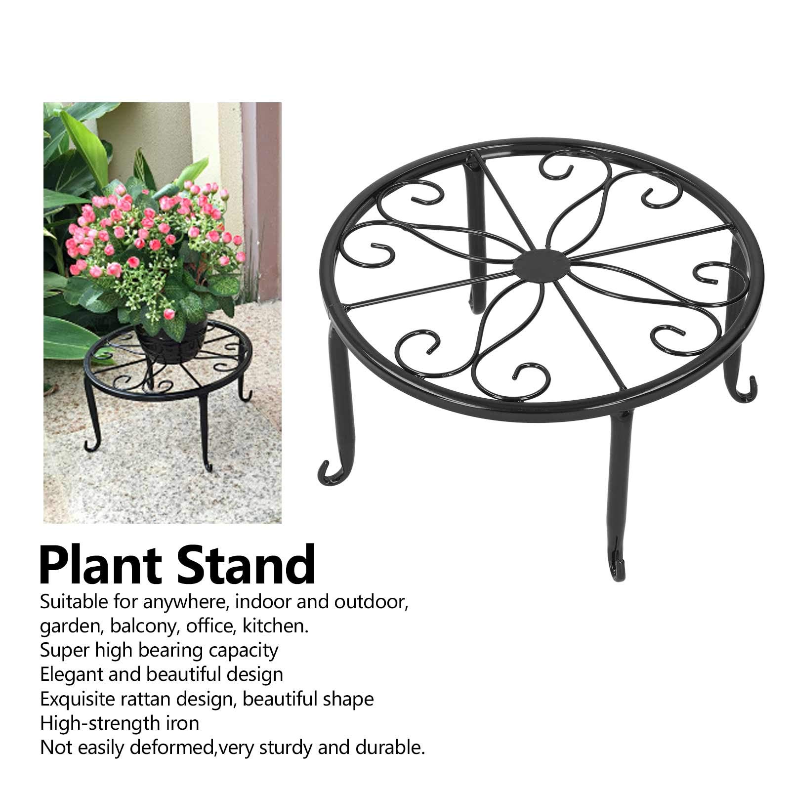 European Type Flowerpot Rack Floor Single Pot Plant Iron Flowerpot Rack ...