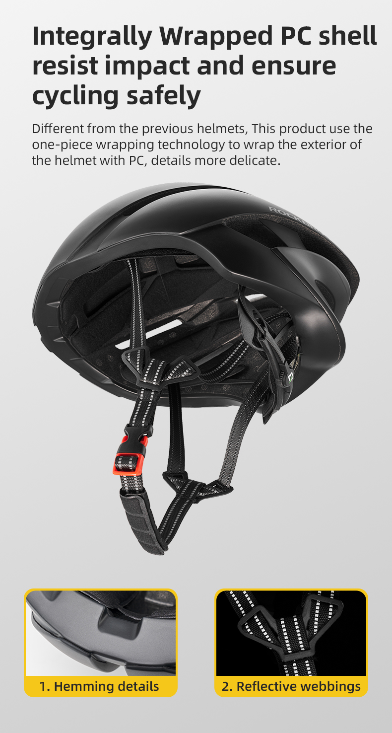 RockBros Aerodynamic Streamlined Cycling Helmet Safety Protective ...