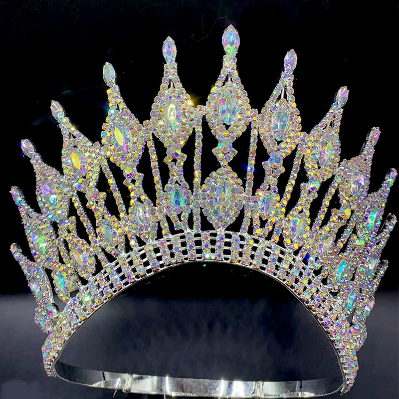 New Wedding Hair Accessories Beauty Pageant Headpiece Colorful CRYSTAL ...
