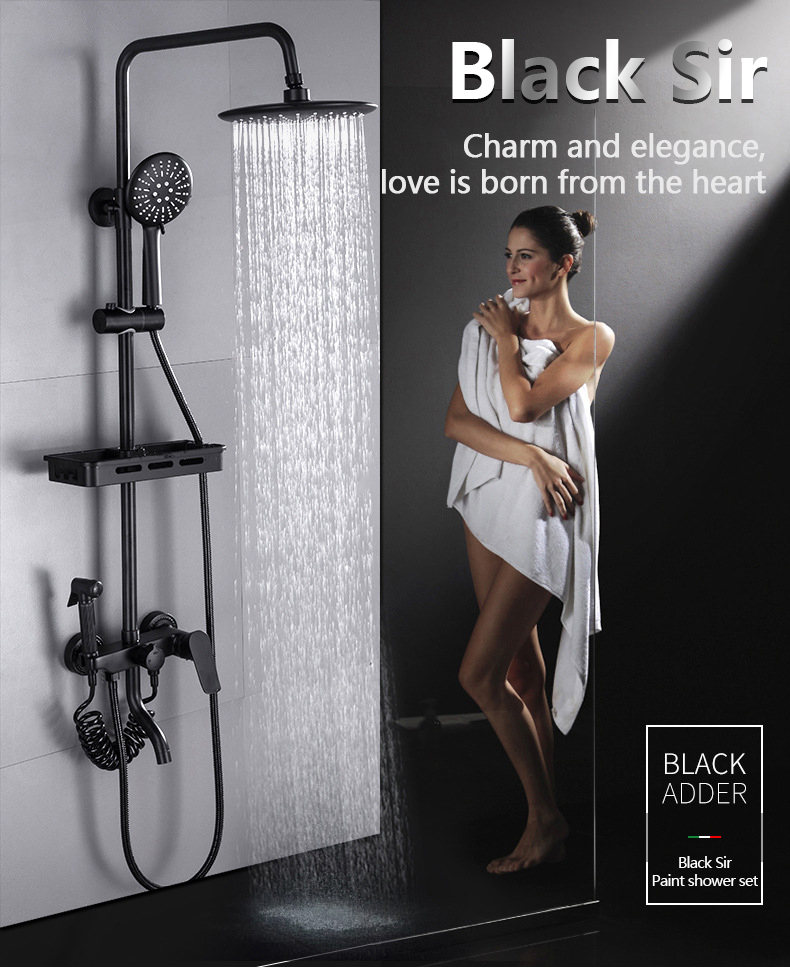 SUS304 Stainless Steel Bathroom Hot and Cold 4 in 1 Brass Body Shower ...