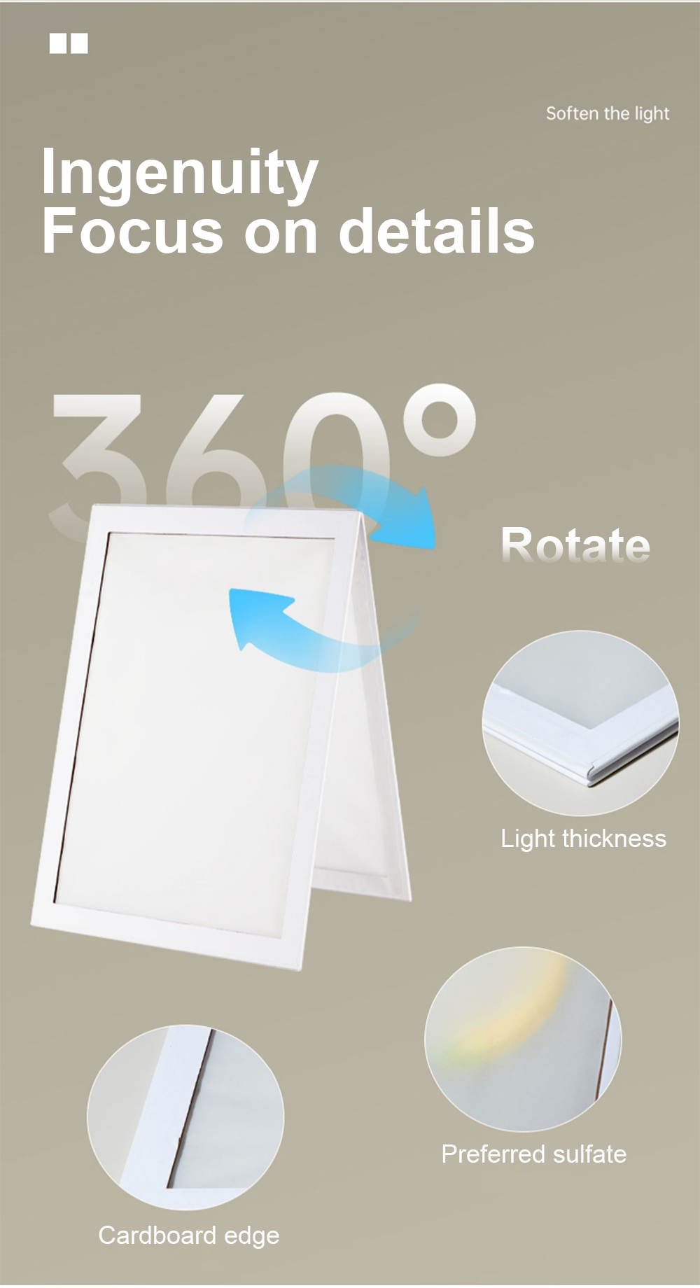 Selens Photography Props Softbox Foldable Soft Light Diffuser Desktop ...