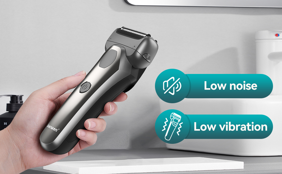 Kensen Electric Shaver Waterproof Beard Trimmer Electric Razor For ...