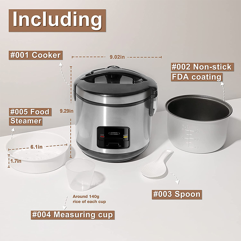 Eone Home High-end Rice Cooker Stainless 1.5L/4L/6L Large Capacity ...