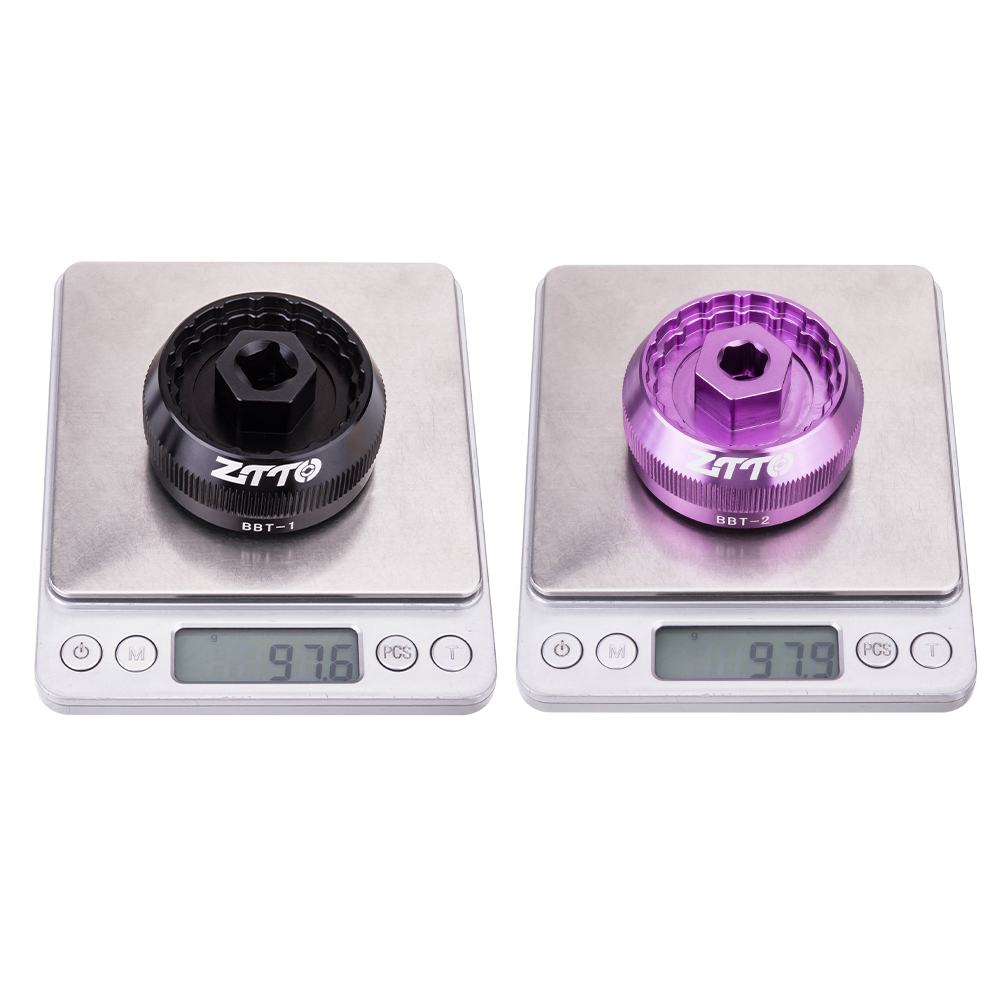 Bike Bottom Bracket Cup Tool 5 in 1 Multifunctionele Trapas Cup voor BB91 / BB109 / BB30SH / PF30SH / BB86-30 / BB30-30 / BBR60 / MT800 / BB93 / BB9000 / BB9100(Purper