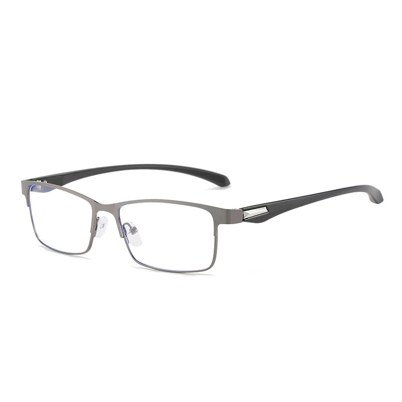 Anti Blue Light Glasses Men Business Style Stainless Steel Metal Specs ...