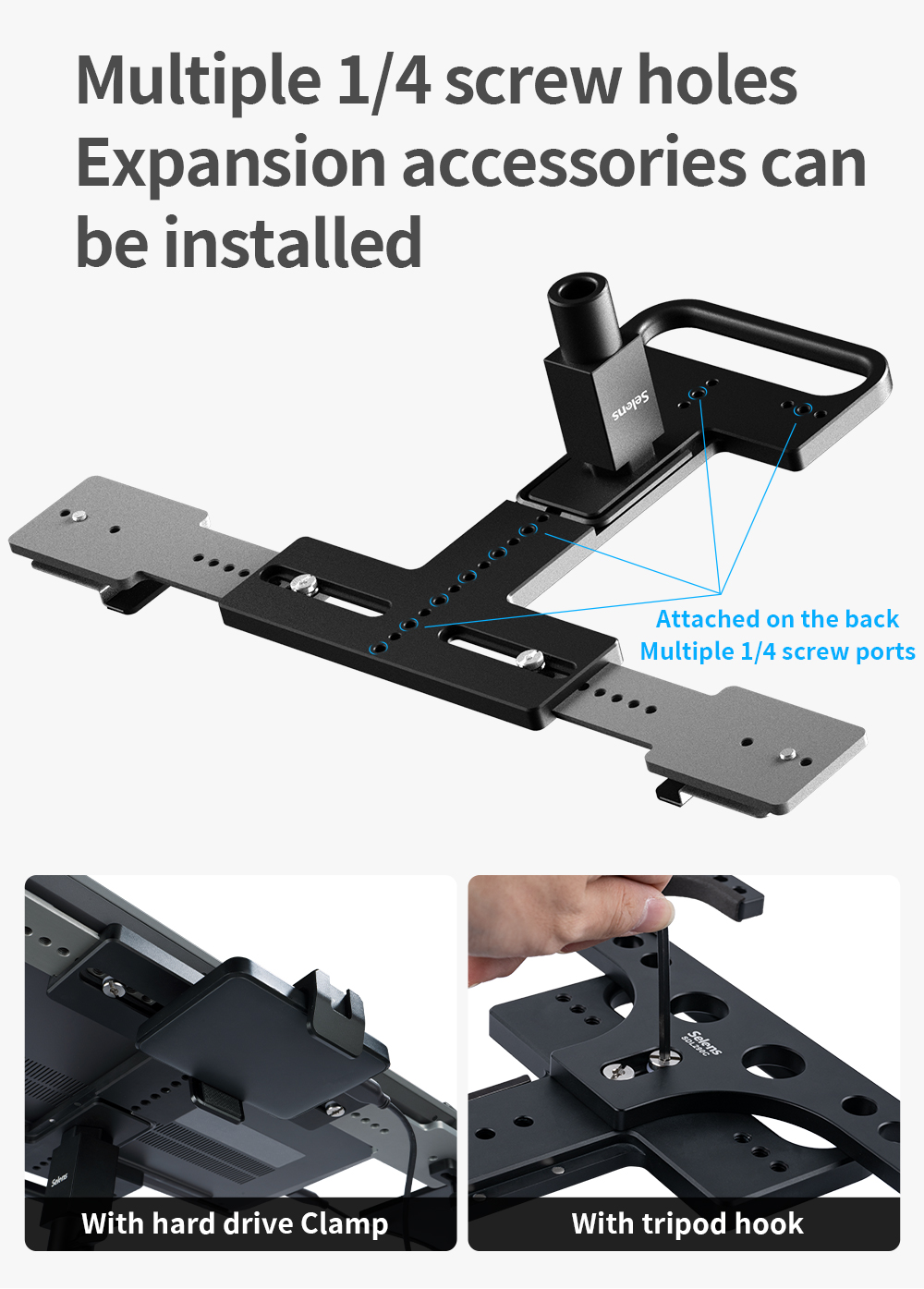 Selens Studio Tripod Laptop Tray Holder For Stand Portable Desk ...