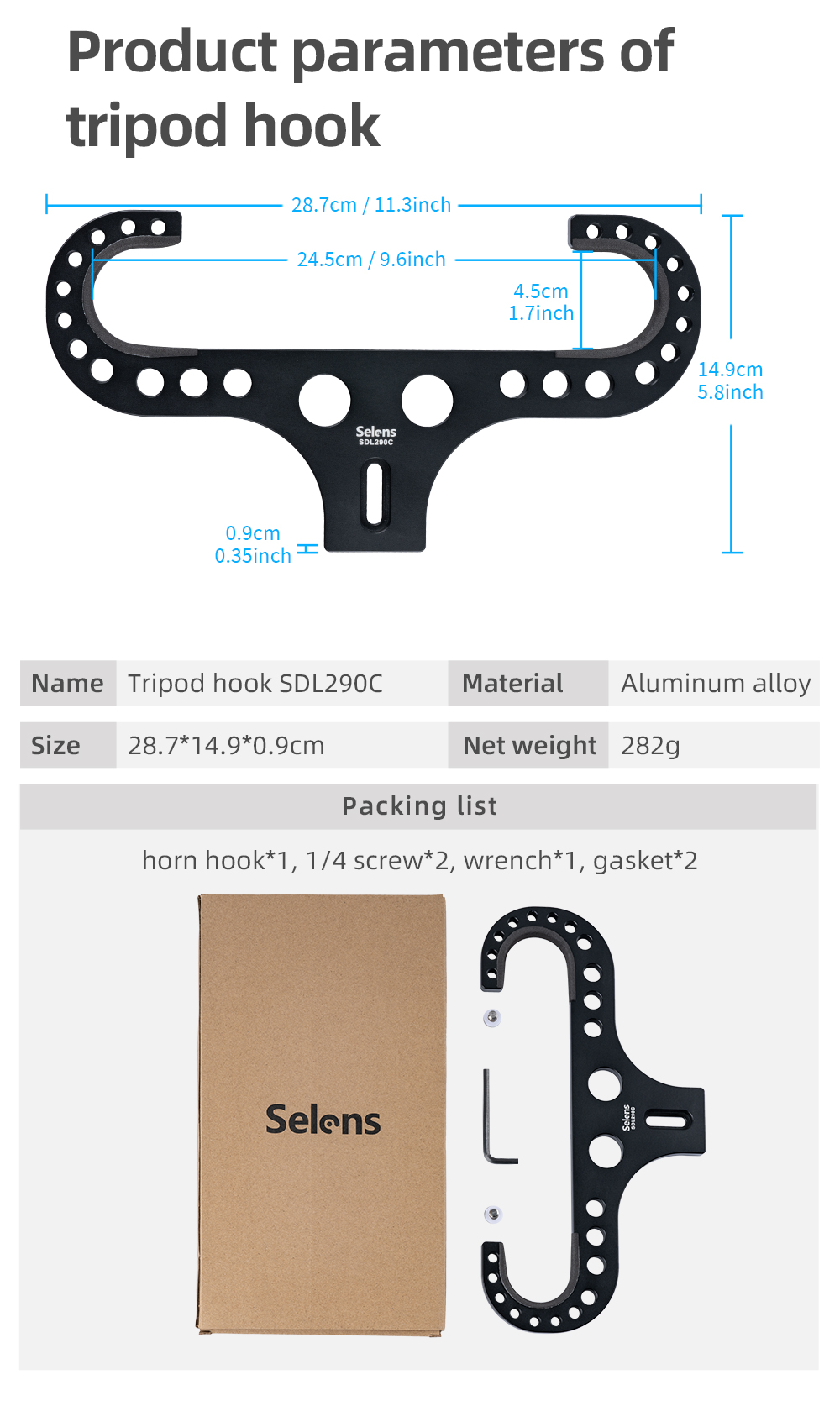 Selens Studio Tripod Laptop Tray Holder For Stand Portable Desk ...