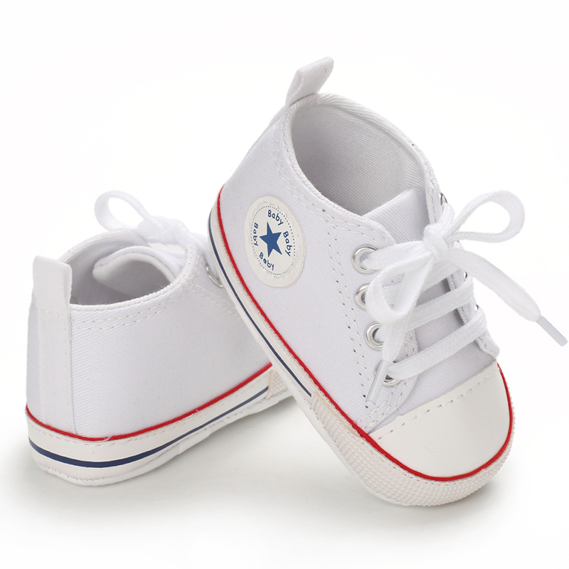 Newborn Baby Boys Girls First Walkers Shoes New Canvas Baby Sports
