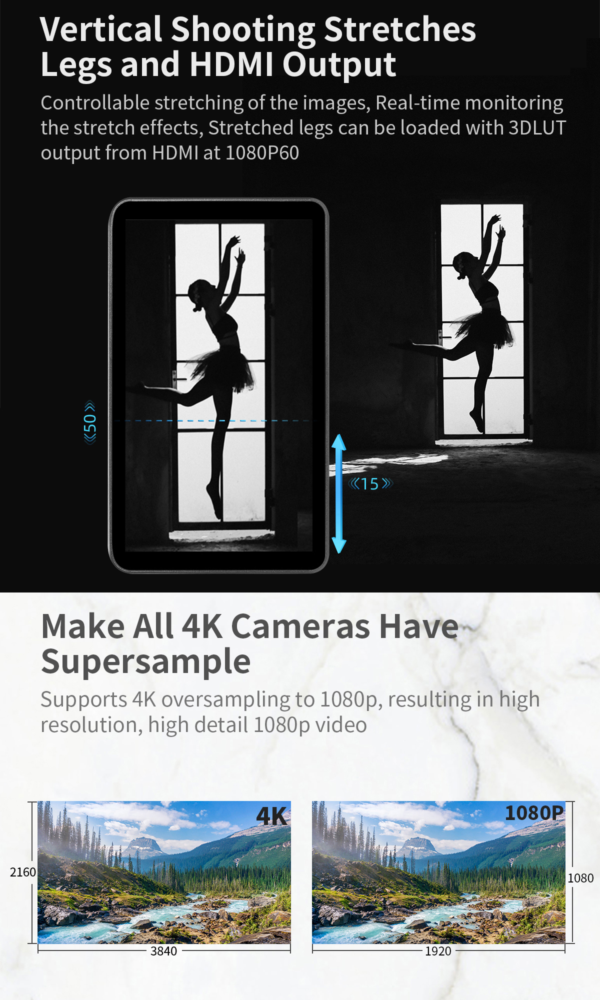 Portkeys HD7H Monitor Da Campo 7 Pollici 1000Nit Per Videocamera - Foto 5