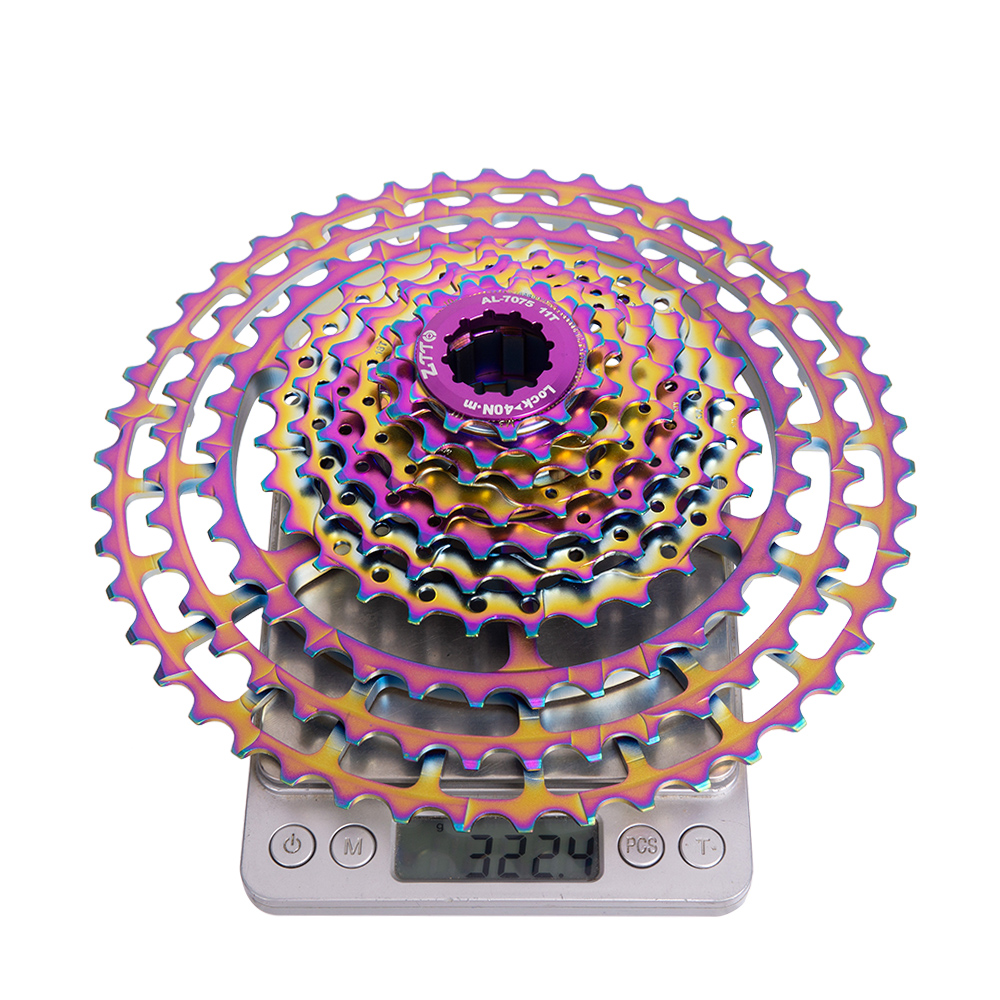 ZTTO MTB Cogs 10 Speed Bike 11-46T SLR 2 Flywheel 46T Freewheel Rainbow ...