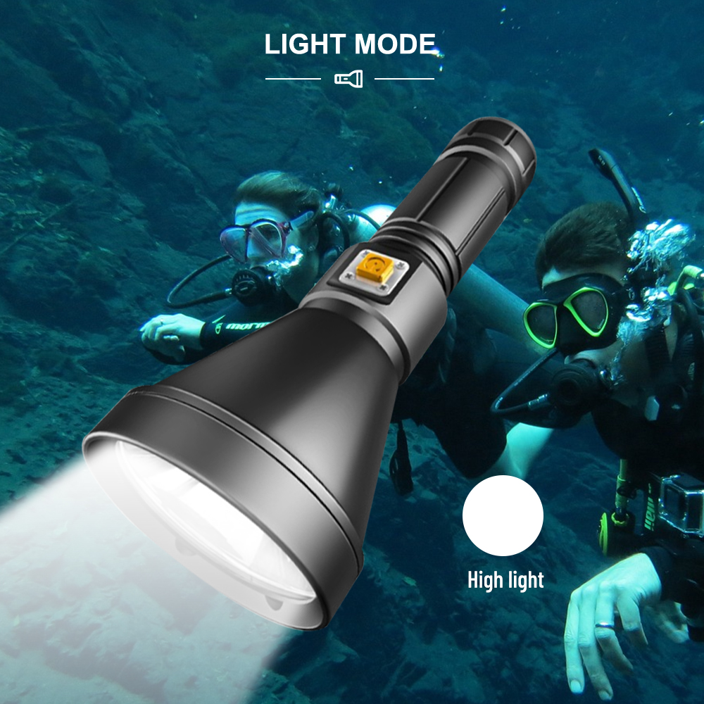 D170 scuba Diving Flashlight Torch XHP90 LED 2000LM IPX8 Scuba Dive ...